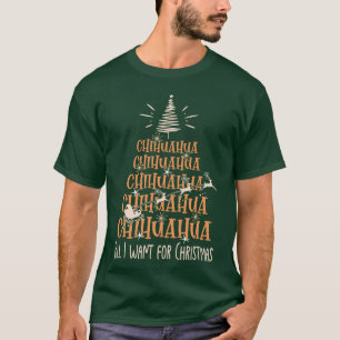 Camiseta Chihuahua Christmas Dog genebra