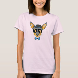 Camiseta Chihuahua de Michigan Usando Óculos de Sol