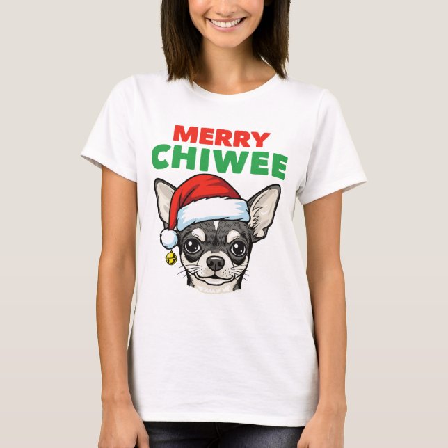 Camiseta Chihuahua de Natal (Frente)