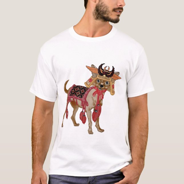 Camiseta Chihuahua do samurai (Frente)