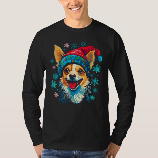 Camiseta Chihuahua Dog Christmas (Frente)