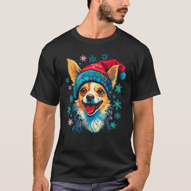 Camiseta Chihuahua Dog Christmas (Frente)