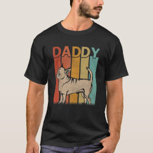 Camiseta Chihuahua Dog Estilo Retro Estilo Vintage Pai Gráf