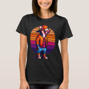 Camiseta Chihuahua Dog Estilo Urbano Moderno Sunset Retro G