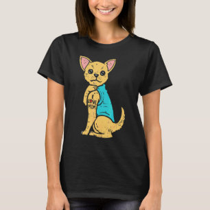 Camiseta Chihuahua Dog Eu Amo Mamãe Tarte Cinco De Mayo Mot