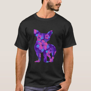 Camiseta Chihuahua Dog Fllower Tropical Hawaiian Floral Chi