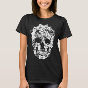 Camiseta Chihuahua Dog Graphic Halloween Skull
