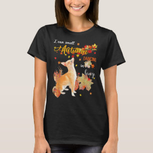 Camiseta Chihuahua Dog I Can Smell Autumn Dancing In The Br