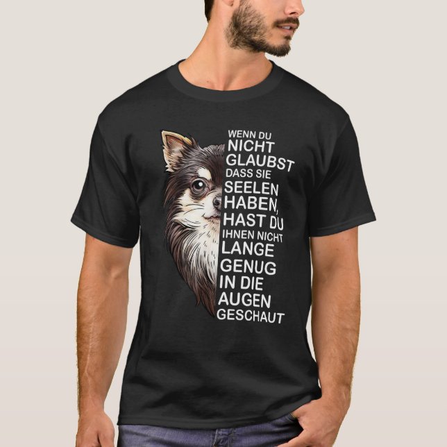 Camiseta Chihuahua Dog Women Men  Soul Eyes (Frente)