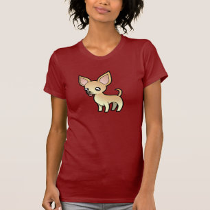 Camiseta Chihuahua dos desenhos animados (alise o casaco)