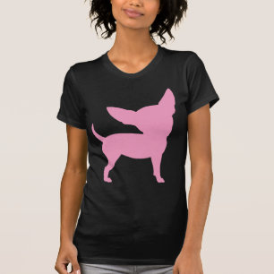 Camiseta Chihuahua engraçada cor-de-rosa