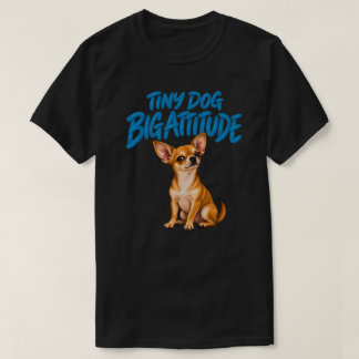Camiseta Chihuahua Engraçado Cachorro Minúsculo Grande Atit