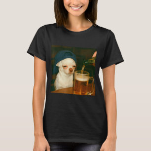 Camiseta Chihuahua Engraçado Meme Cerveja Reação Humor Engr
