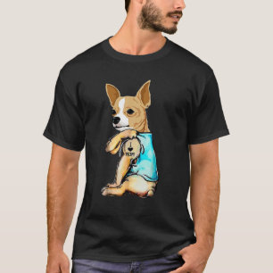 Camiseta Chihuahua Eu Amo Mamãe Tattoo