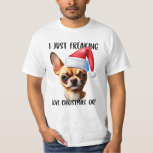 Camiseta Chihuahua, Eu Só Estraguei O Natal Ok Xmas