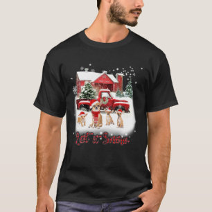 Camiseta Chihuahua Feliz Natal Deixe nevar