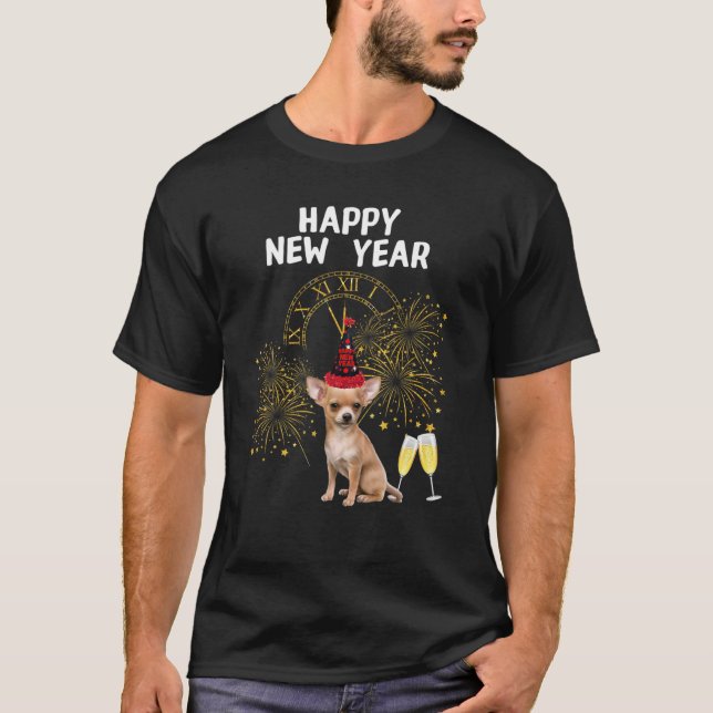 Camiseta Chihuahua Felry Natal 2020 E Feliz ano novo (Frente)