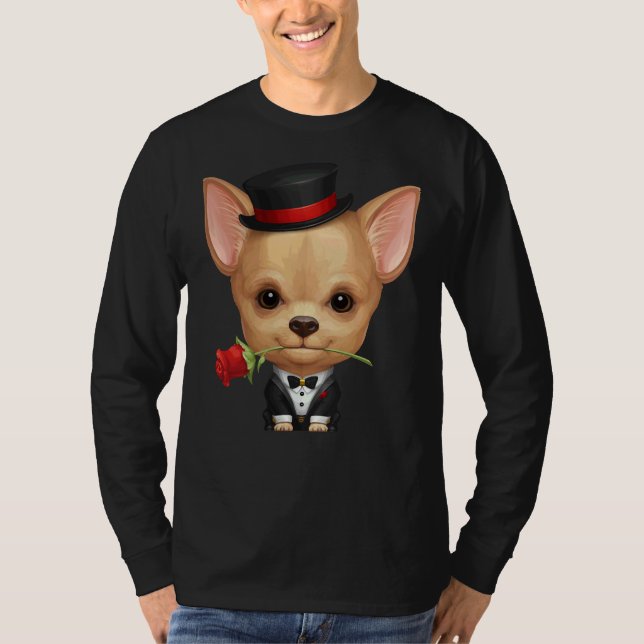 Camiseta Chihuahua Gentleman (Frente)