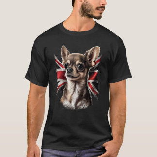 Camiseta Chihuahua  Great Britain England Flag Colors Count