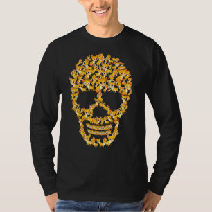 Camiseta Chihuahua Halloween Costume Assustador Caveira Chi