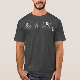 Camiseta Chihuahua Heartbeat Funny Dog Proprietário Lover G