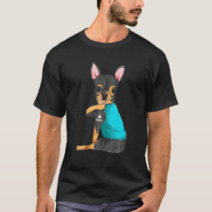 Camiseta Chihuahua I Adorava Pai Tatuagem Roupa Dog Pais pr