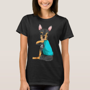 Camiseta Chihuahua I Love Pai Tattoo