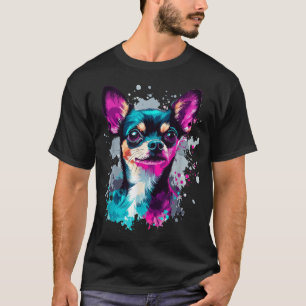 Camiseta Chihuahua lança colorida