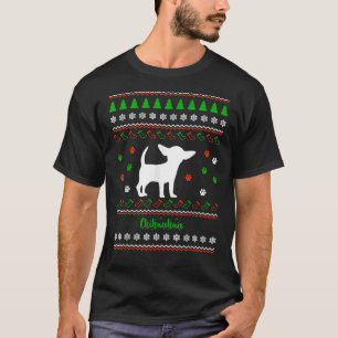 Camiseta Chihuahua Legal Motif De Natal Feio Para Cachorro