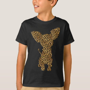 Camiseta Chihuahua Leopardo Imprime Cachorro Amante de os a
