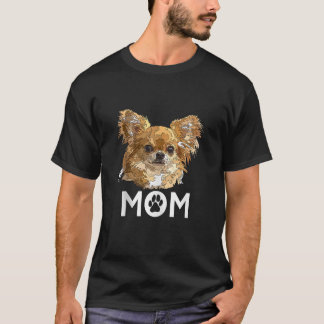 Camiseta Chihuahua Long Haired Chihuahua Long Hair Mãe