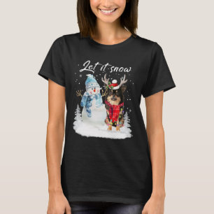 Camiseta Chihuahua Long Haired Papai noel Cachorro Natal Sn