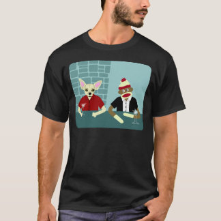 Camiseta Chihuahua & macaco da peúga