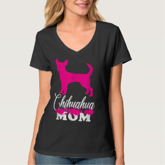 Camiseta Chihuahua Mãe Cachorro Rosa Chihuahua Mãe Cachorro