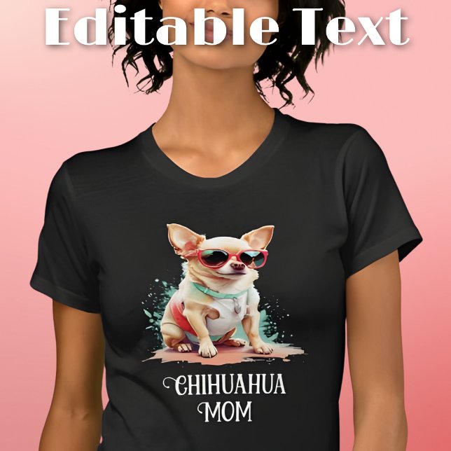 Camiseta Chihuahua Mãe Cachorros Cachorros (Criador carregado)