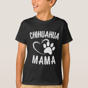 Camiseta Chihuahua Mama Dogt Pet Lover Dog Chi-chi Mãe