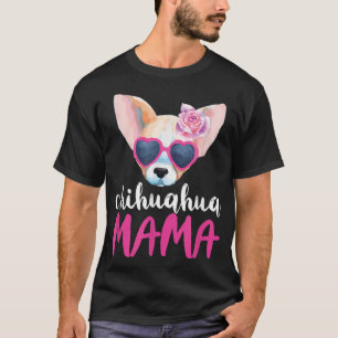 Camiseta Chihuahua Mama Por Mulheres Dando Chihuahua Mãe