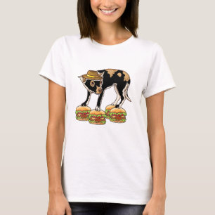 Camiseta Chihuahua No Hat Balancing On Hamburgers Dank Meme