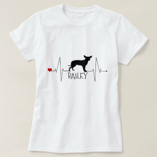Camiseta Chihuahua Personalizado Ama Meu Cachorro Bater