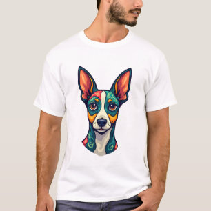 Camiseta Chihuahua Pintura Abstrata Cor Cachorro Fofo (7