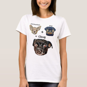 Camiseta Chihuahua Plus Pug É Igual A Chug Dog