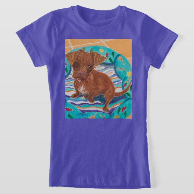 Camiseta Chihuahua Poodle Mix Puppy (Postura )