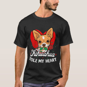 Camiseta Chihuahua roubou meus Dias de os namorados cardíac