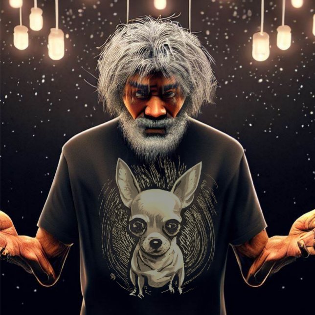 Camiseta Chihuahua Scratchboard T-Shirt (Criador carregado)