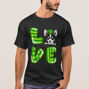 Camiseta Chihuahua Shamrock Lucky Clover Irish St Patricks