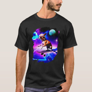 Camiseta Chihuahua Skate fazendo Outer Space Retro Vintage 