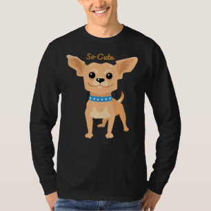 Camiseta Chihuahua Tão Bonita Máscara De Lápis Sem Sono E M