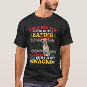 Camiseta Chihuahua Ugly Xmas Eles Vêm Que Você Está Comendo