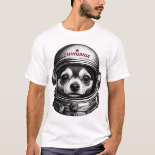Camiseta Chihuahua, Viajante Cão Espacial Soviético Retro