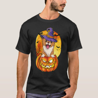 Camiseta Chihuahua Witch Pumpkin Halloween Dog